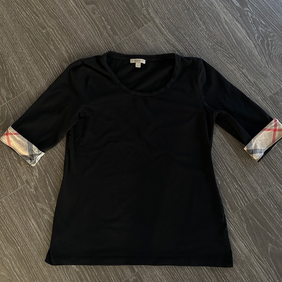Burberry Tops - Burberry black long sleeve tshirt top